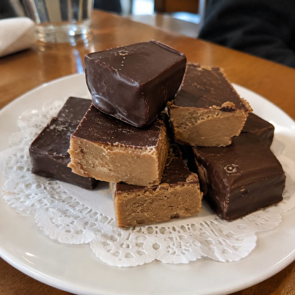 Handmade fudge and chocolates for gifts