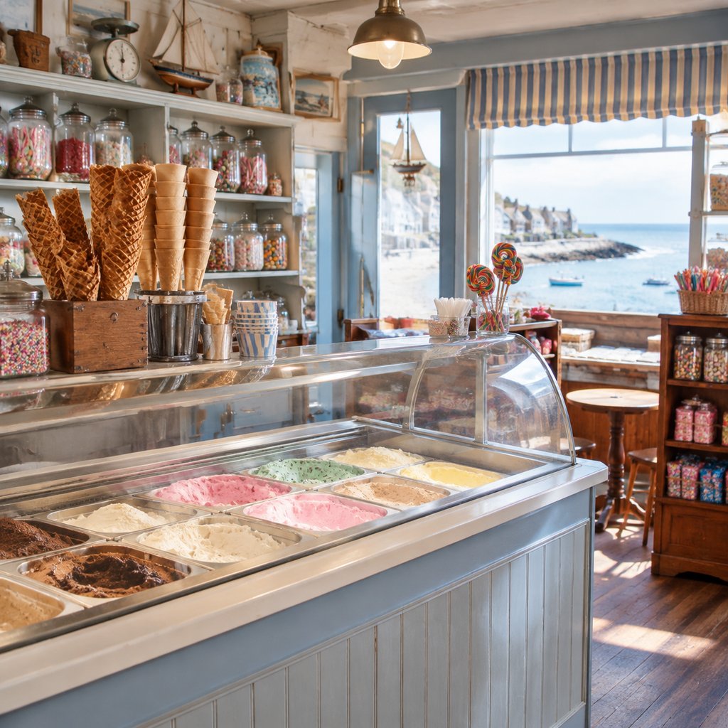 Ice cream counter